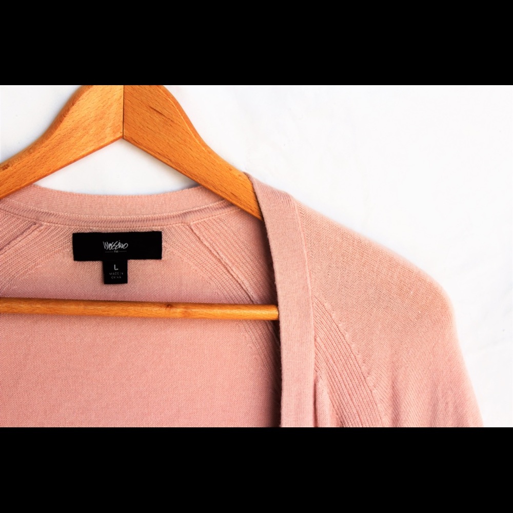 Mossimo • Light pink cardigan • Size L